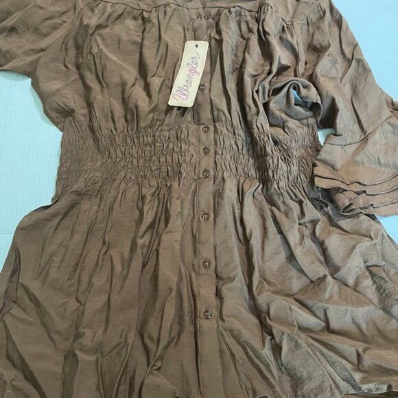 NWT Large Wrangler Smocked Western Top - Picture 2 of 4
